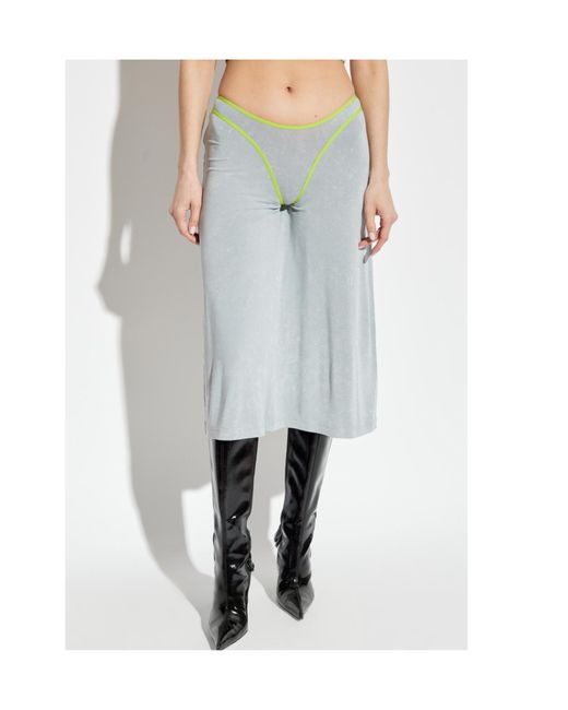 DIESEL Blue O-Fine Low-Rise Skirt