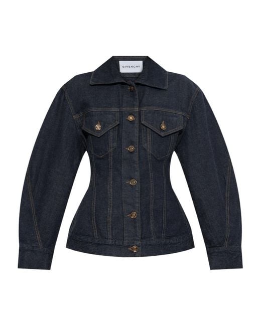 Givenchy Blue Chest Pocket Denim Jacket