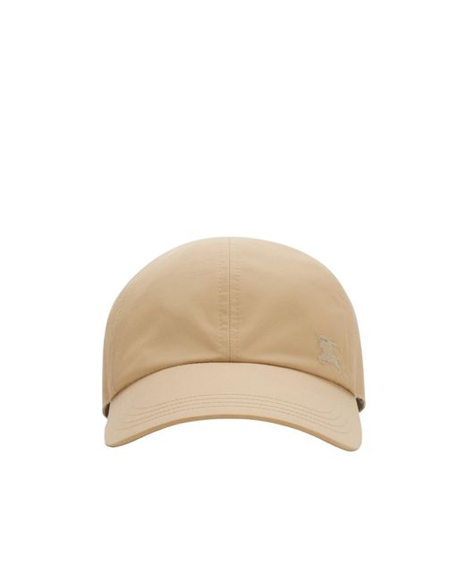 Burberry Natural Ekd Embroidered Gabardine Baseball Cap for men
