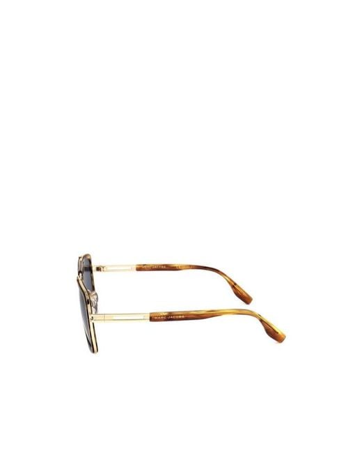 Marc Jacobs Blue Eyewear Pilot Frame Sunglasses for men