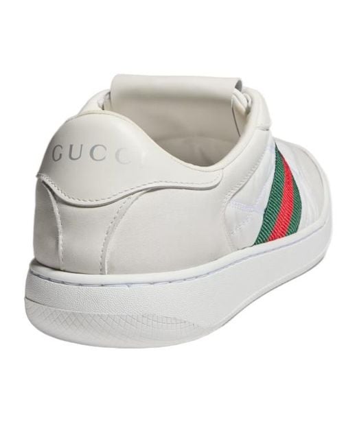 Gucci White Screener Sneaker