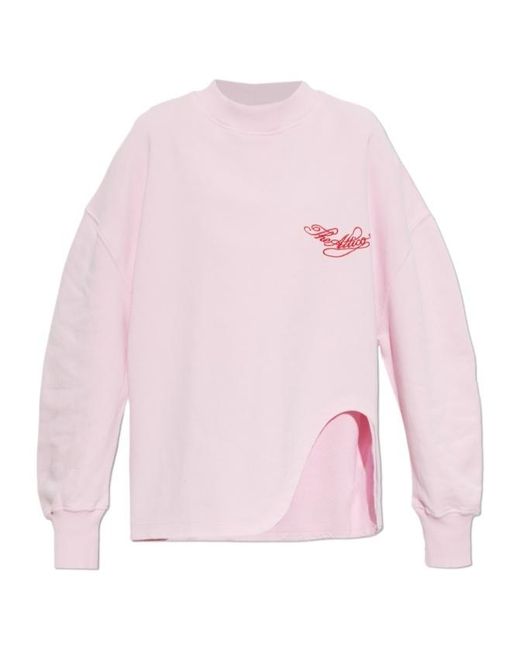 The Attico Pink Long-Sleeved T-Shirt