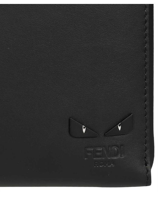 Fendi Black Leather Handbag for men