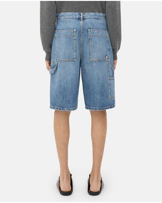 Bottega Veneta Blue Knee-Length Shorts for men
