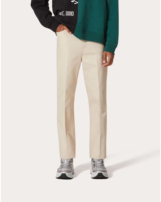 Valentino Natural Straight Leg Tailored Pants for men
