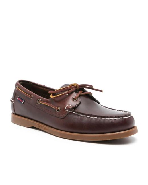 Sebago Brown Round Toe Business Casual Shoes for men