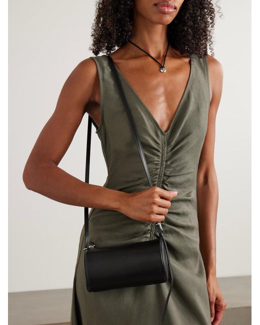 Proenza Schouler Black Silo Leather Shoulder Bag