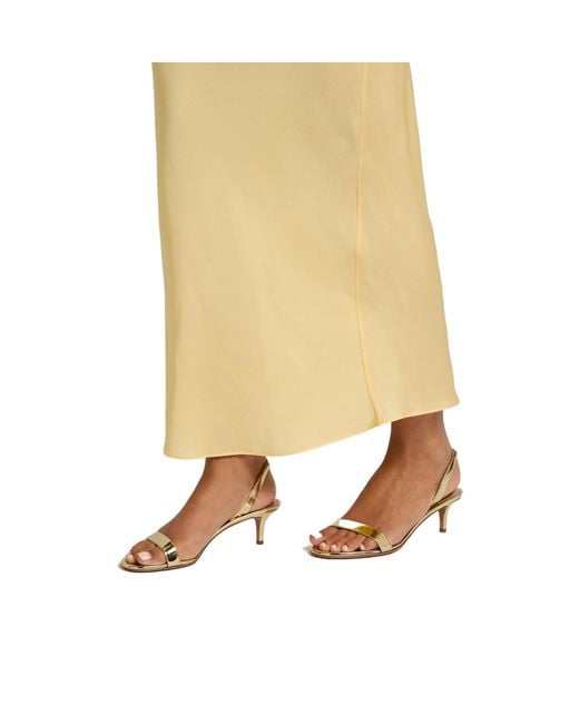 Aquazzura Natural So Nude 50 Metallic Leather Sandals