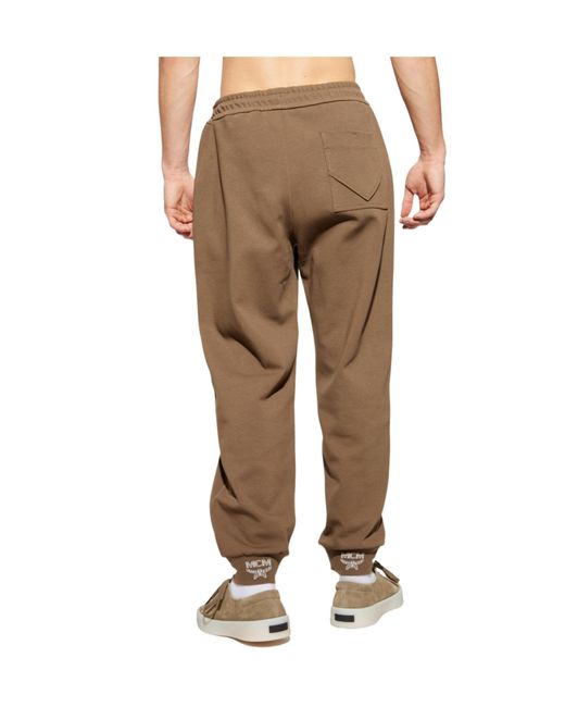 MCM Natural Drawstring Sweatpants for men