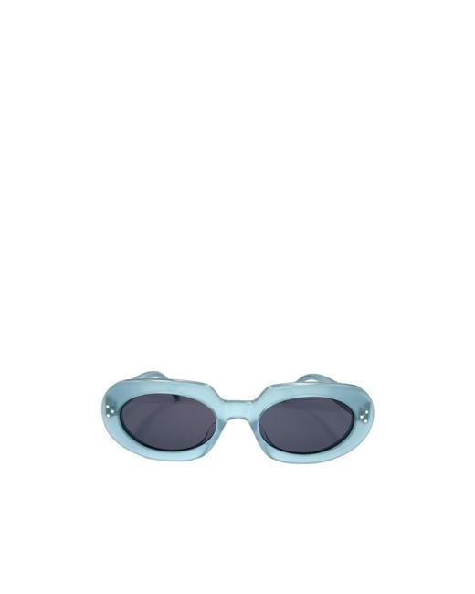 Céline Blue Geometric Frame Sunglasses