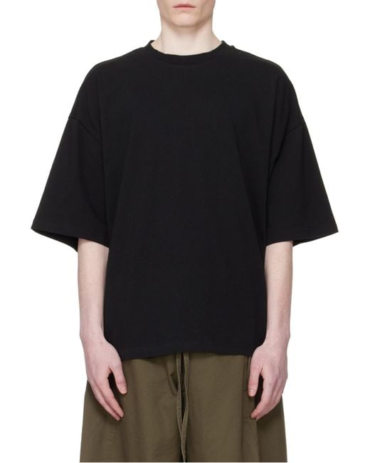 Entire studios Black Oversized Boxy T-Shirt