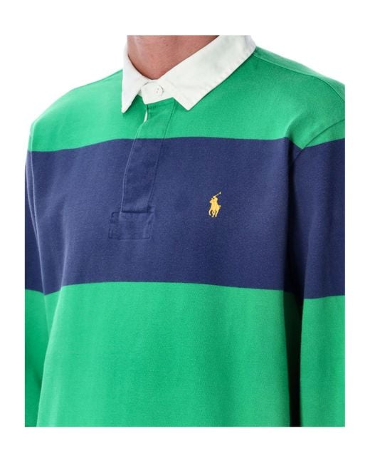 Polo Ralph Lauren Green Polo Shirt With Logo Embroidery for men