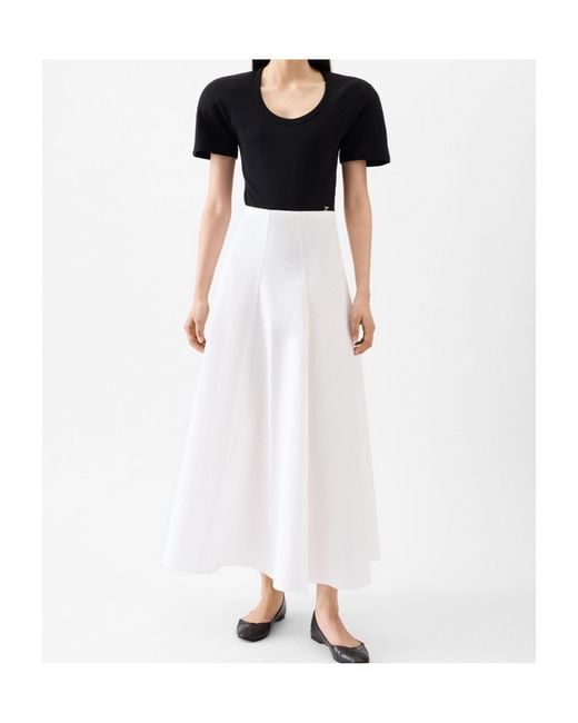 Jacquemus White La Jupe Triangle Flared Skirt