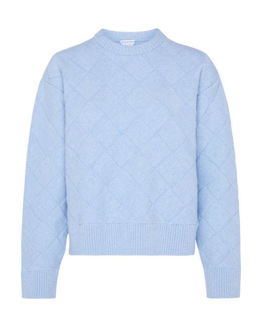 Bottega Veneta Blue Round Neck Sweater