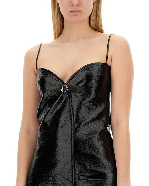 Courreges Black Courrèges Ellipse Vinyl Dress
