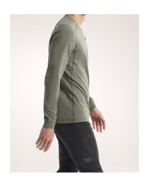 Arc'teryx Gray Rho Lt Crew Neck for men