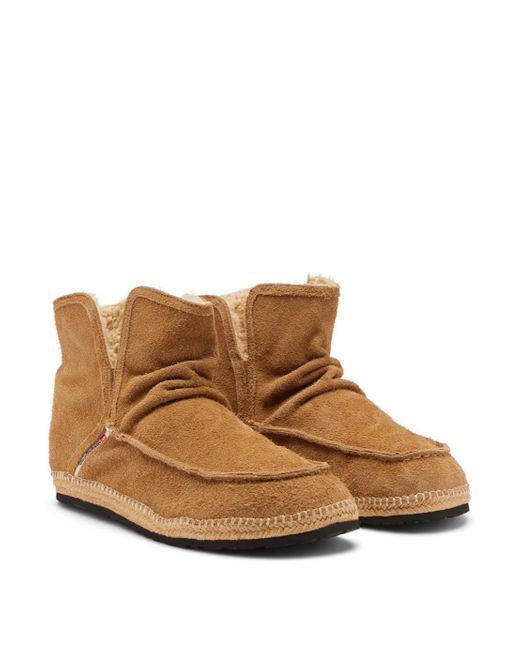 DIESEL Brown D-Lukas Ankle Boots for men