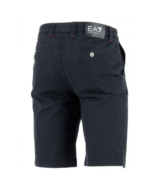 EA7 Blue Logo Detail Shorts for men