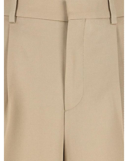 Céline Natural Pleated Trousers