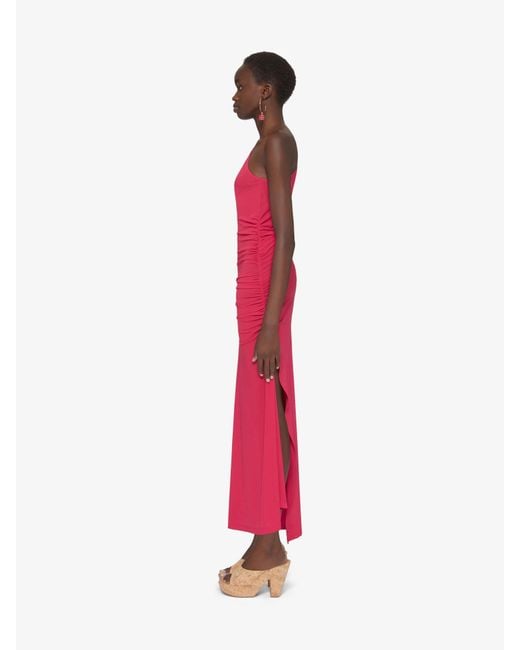 Givenchy Pink Asymmetric Draped Dress