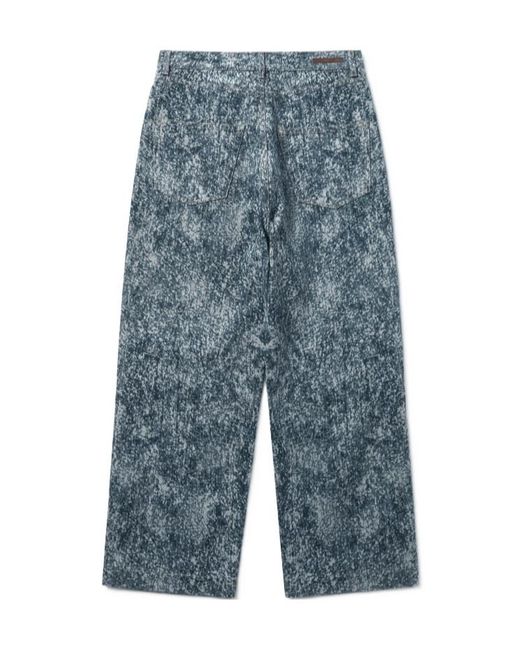 1989 STUDIO Blue Acid Wash Wide-Leg Jeans for men