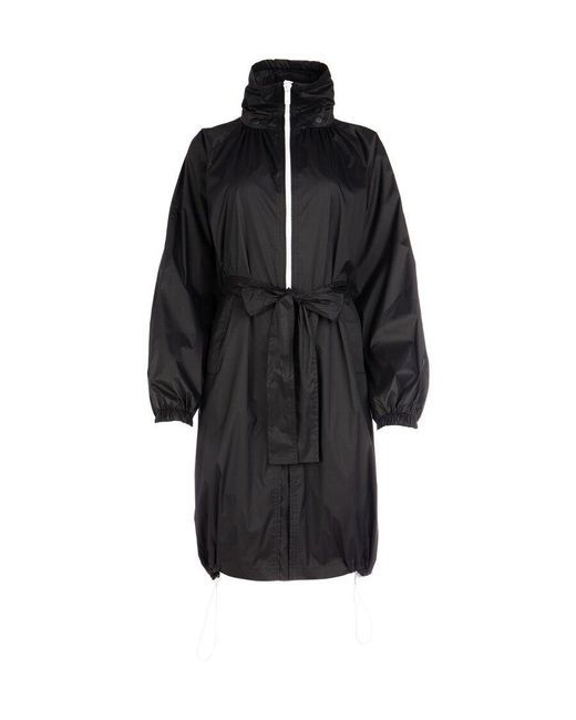 Givenchy Black Mid-Length Belted Raincoat