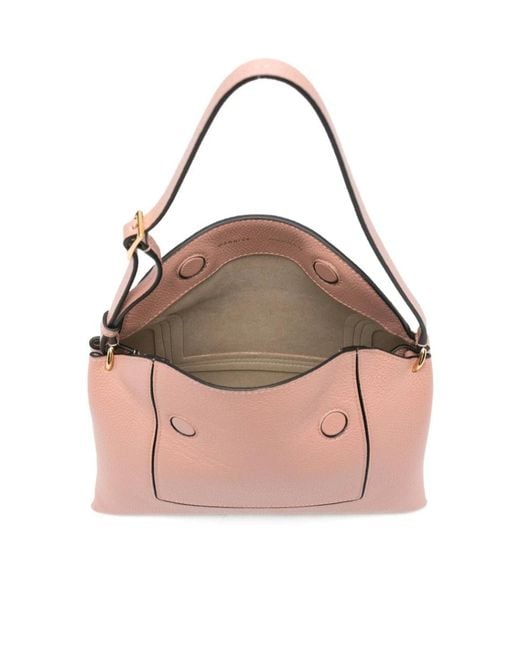 Wandler Pink Penelope Slouch Logo-Detail Shoulder Bag