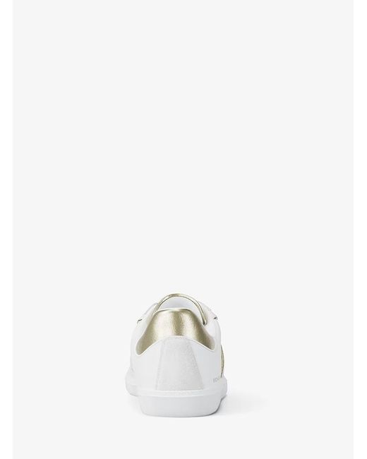 MICHAEL Michael Kors White Jovie Leather Sneakers