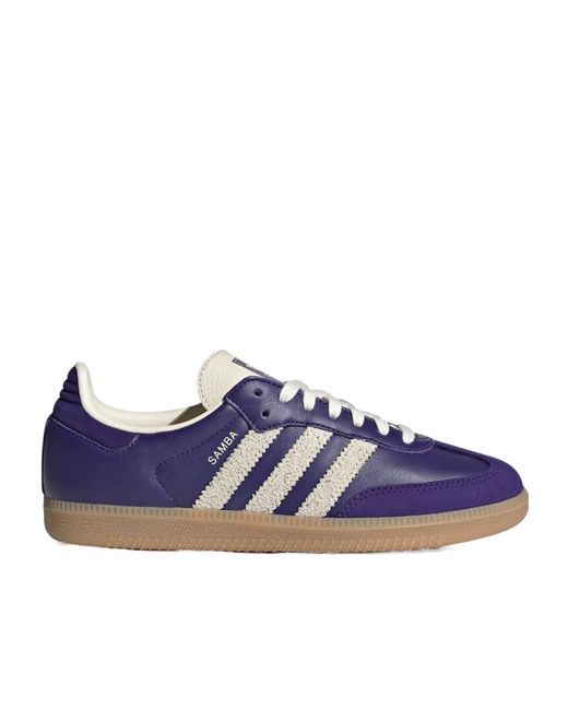 Adidas Originals Blue Samba Og Low-Top Sneakers
