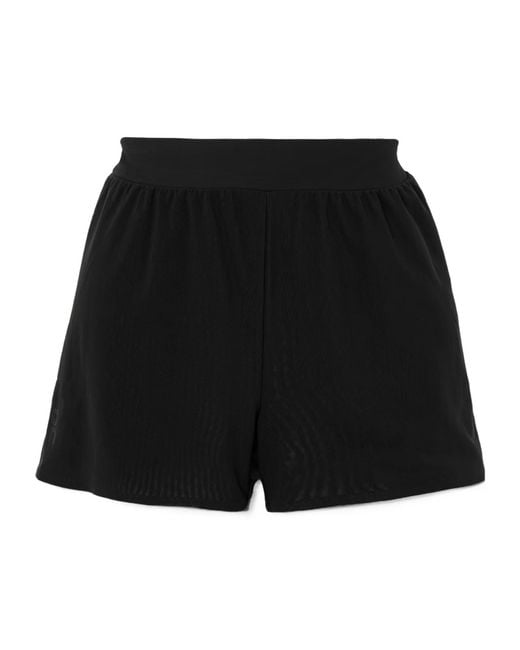 On Shoes Black Stretch-Mesh Shorts