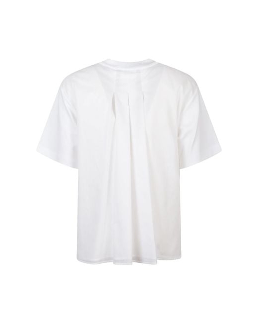 Peserico White Short-Sleeved Crewneck T-Shirt