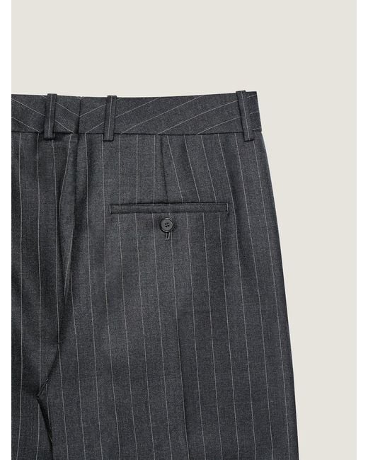 Givenchy Gray Striped Skinny Pants