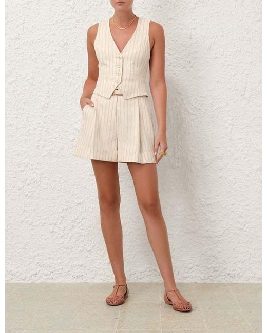 Zimmermann Natural Tranquillity Striped Vest