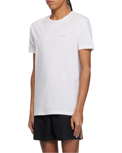 Paul Smith Blue 5 Pack Crewneck T-Shirt for men