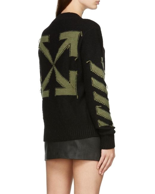 Off-White c/o Virgil Abloh Black Arrows Motif Knitted Jumper for men