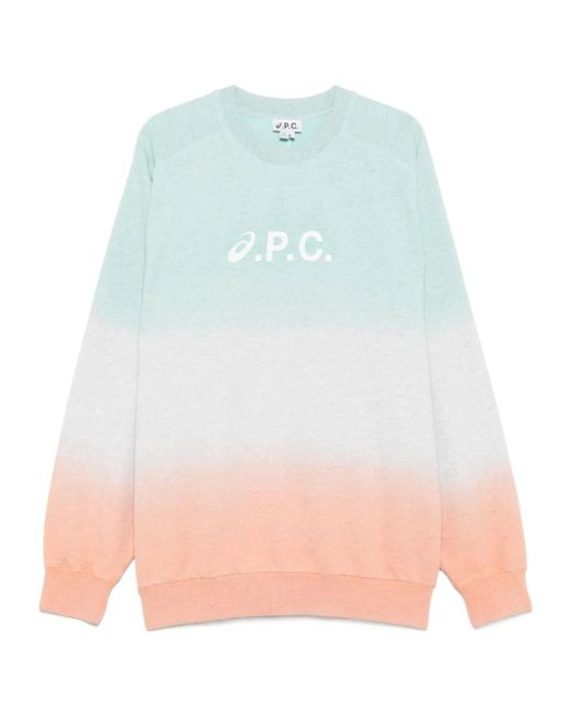 A.P.C. Multicolor X Asics Logo-Print Sweater for men