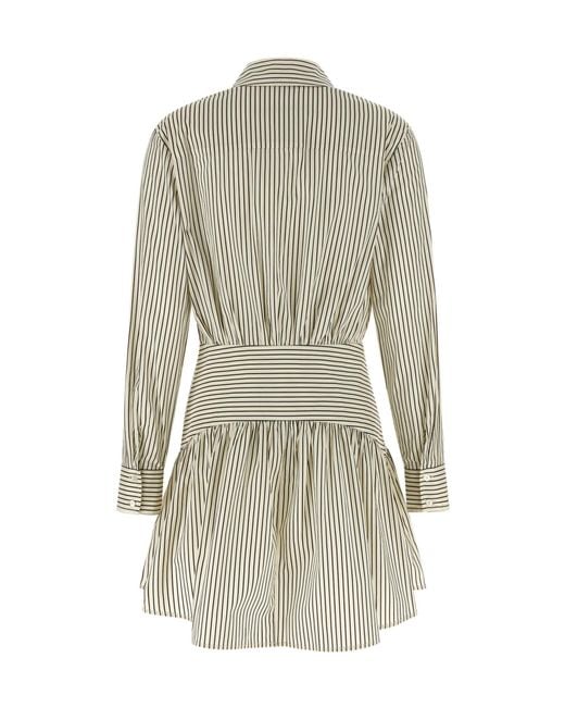 Staud Gray Rocco Mini Dress