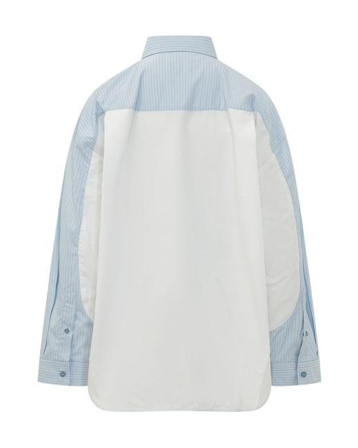 Off-White c/o Virgil Abloh Blue Long-Sleeved Shirt