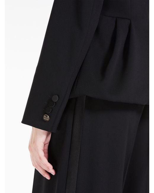 Max Mara Black Proteo Peplum Blazer