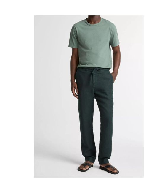 Vince Green Garment Dye Cotton T-Shirt for men