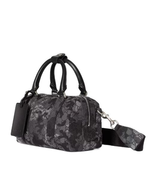 Gucci Black Gg Small Duffle Bag for men