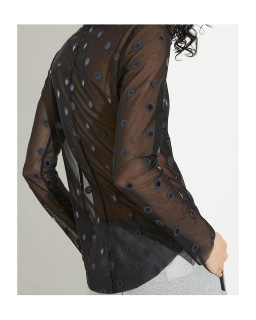 MAX&Co. Black Long-Sleeved Top