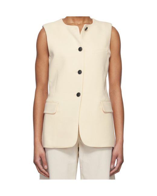 Rag & Bone Natural Button Vest