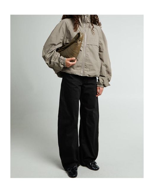 Lemaire Black High-Waisted Wide-Leg Jeans