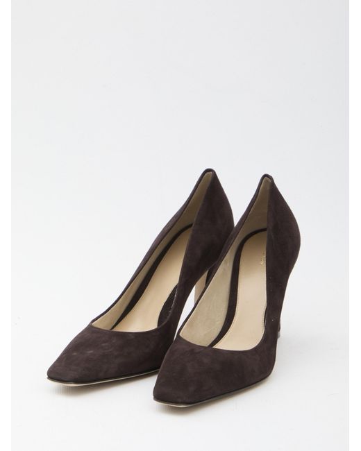 The Row Brown Carla Pointed Toe Pumps