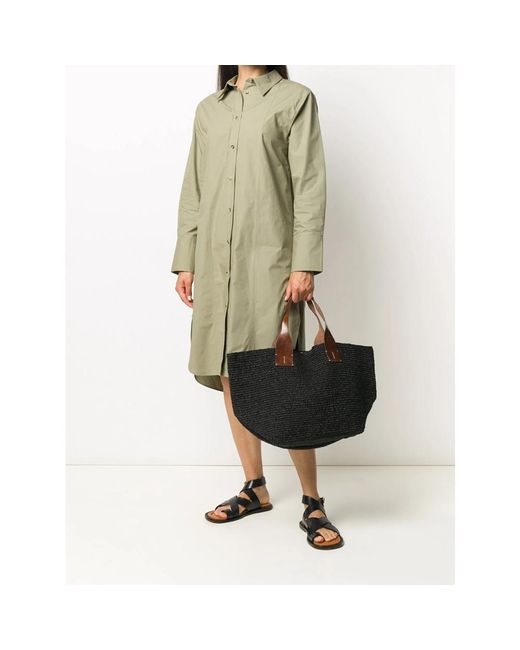 IBELIV Black Tokyo Ii Woven Tote Bag