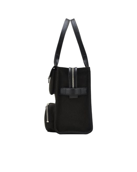 Marc Jacobs Black The Cargo Logo Printed Large Tote Bag