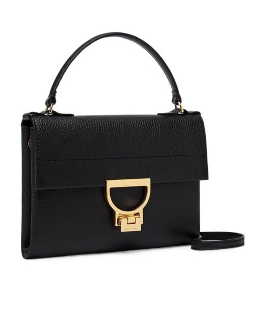 Coccinelle Black Mini Arlettis Top Handle Bag