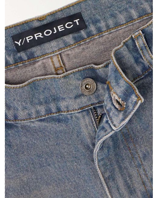 Y. Project Blue Belt Ring Denim Trousers