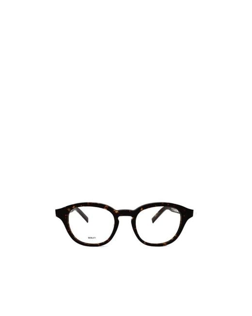 Berluti White Round Frame Glasses for men